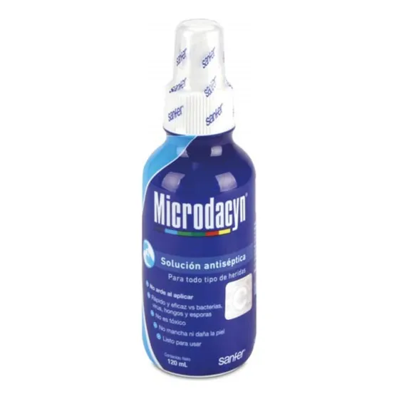 Solucion Microdacyn Esterilizante Y Antiseptica De 120ml