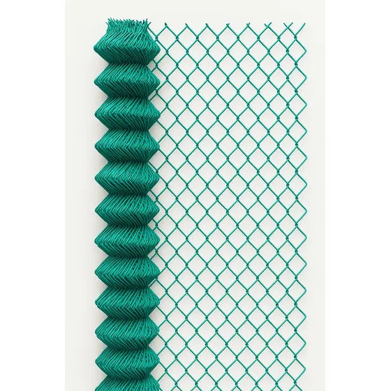 Malla Ciclónica Pvc Cal 12.5 2.00 M X 20 M Ab. 69x69 Mm Verde