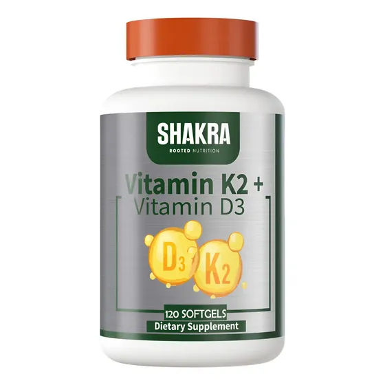 Shakra Vitamina K2 D3 120 Capsulas Gel Natural | Cuotas sin interés