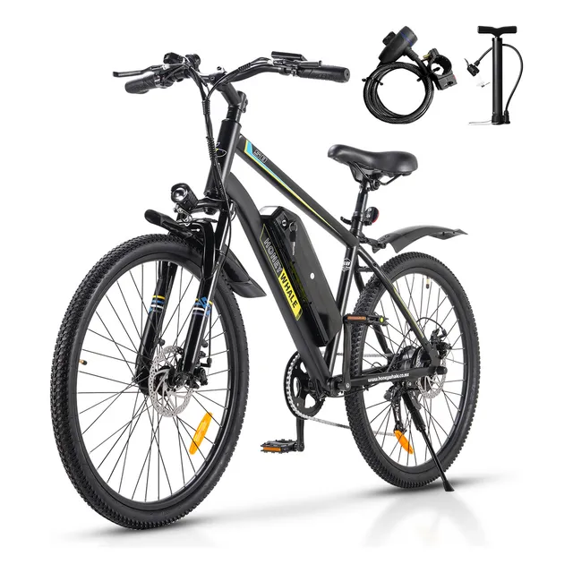 Honey Whale S8 Bicicleta Eléctrica De 7 Vel. Pila Extraíble Negro