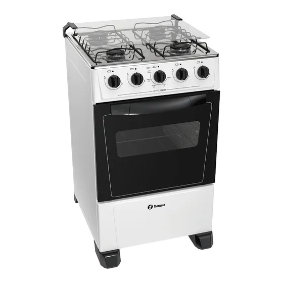 Cocina Thompson A Gas Cth 1000 4 Hornallas Blanca