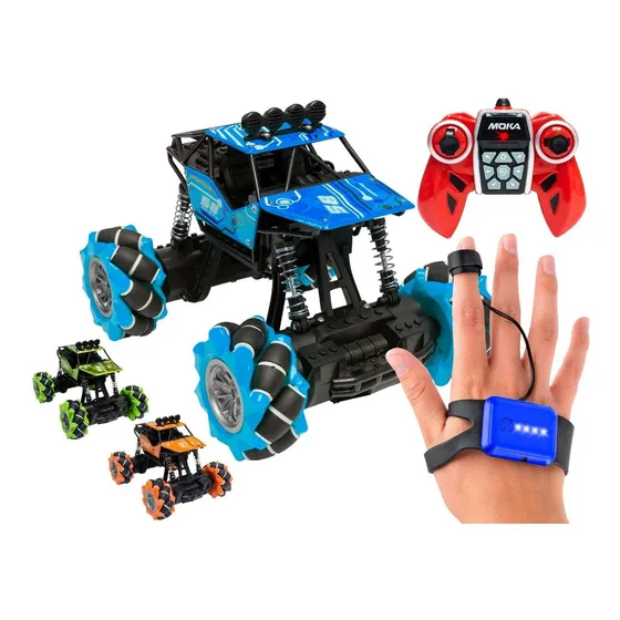 Auto A Radio Control Remoto Libercam RAUT-49CE Todo Terreno Camioneta Giro 360º Bateria Recargable + Control de Gestos