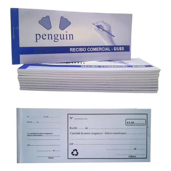 Recibo Comercial Pack X10