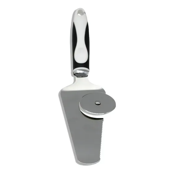 Espatula Cortador De Pizza Pala Cocina Utensilio 2en1 Px-24 Color Negro