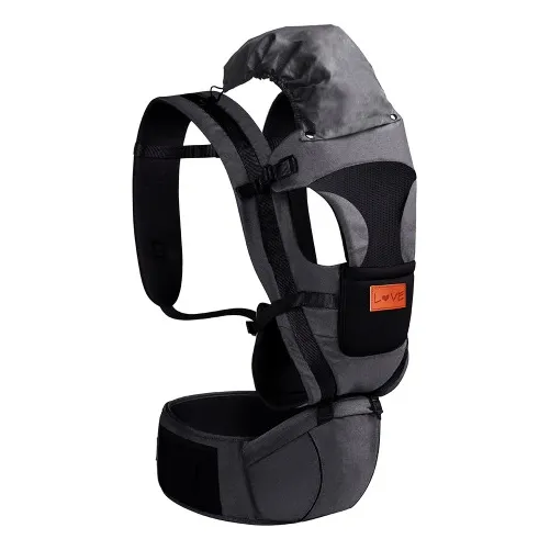Mochila Porta Bebe Con Hipseat Faja Lumbar 15kg Capucha 4013