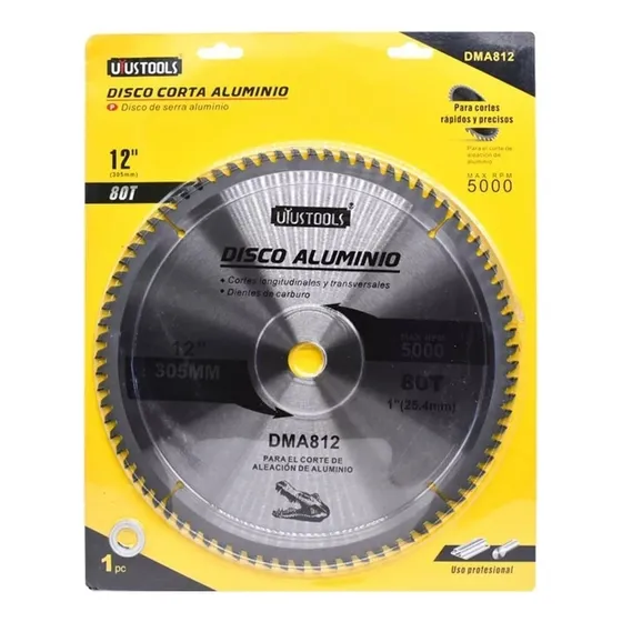 Disco Corte Aluminio 12 80d Uyustools 