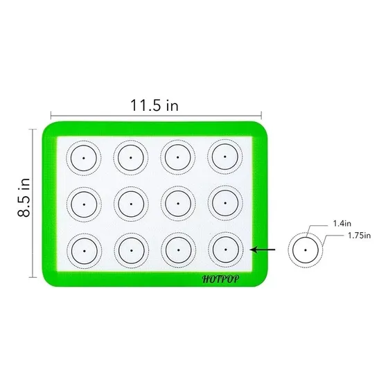 Tapete Manta Silicon Para Hornear Galletas Macarrón 30x22