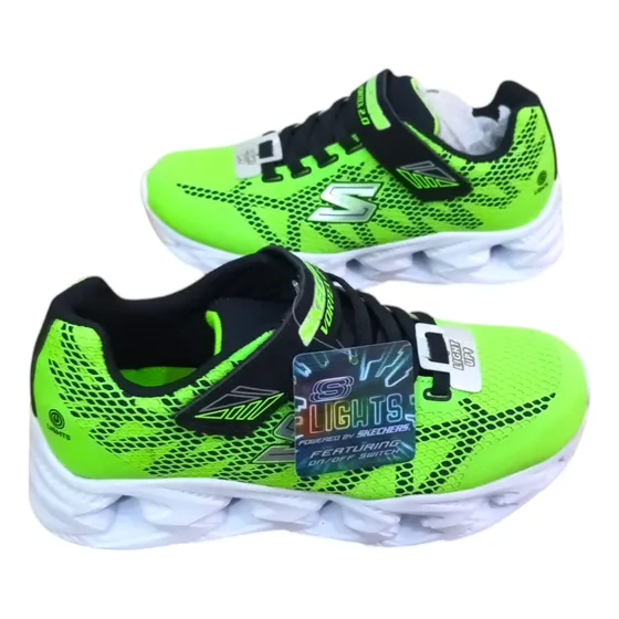 Calzado Zapatos Skechers Deportivo Con Luces Leds Para Niños