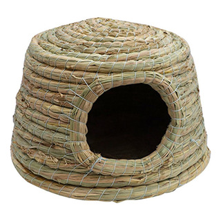 Choza De Refugio De Paja For Mascotas Con Nido De Pequeño Choza De Refugio De Paja For Mascotas Con Nido De Pequeño