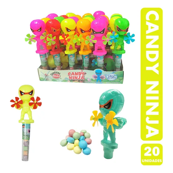 Candy Ninja Sabores Surtidos-libre De Azúcar (caja Con 20un)