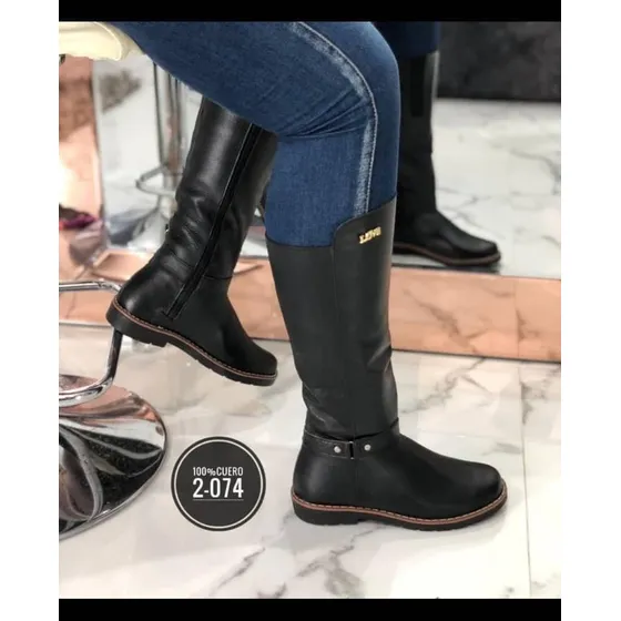 Botas De Cuero Para Dama