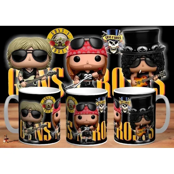 Taza Guns N Roses Axel Rose Funko 4k Art