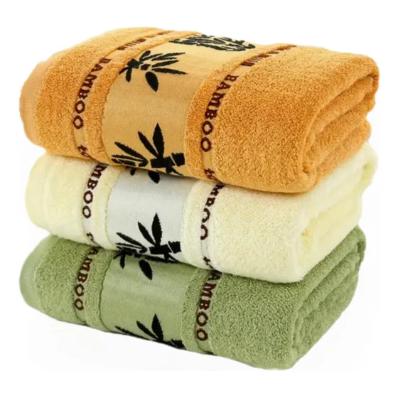 Set 4 Toalla De Baño  Algodón Bamboo Súper Suaves