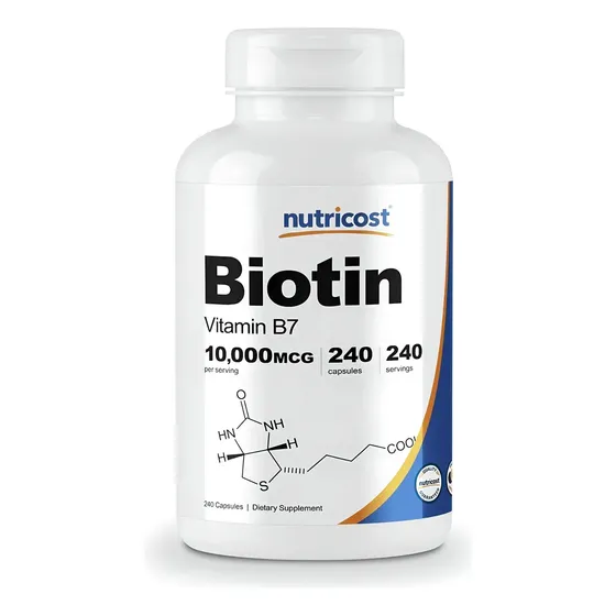 Biotina 10,000mcg 240 Capsulas Cabello Uñas Piel Eg B4 | Cuotas sin interés