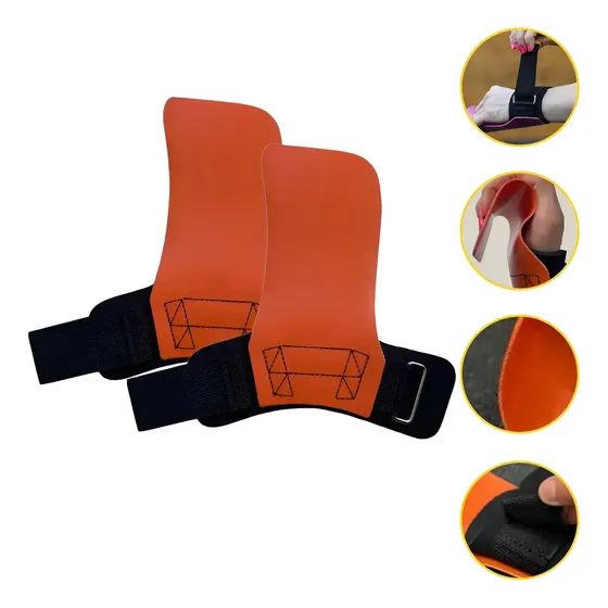 Luva Crossfit Hand Grip ThrXster Laranja Neoprene Tamanho M