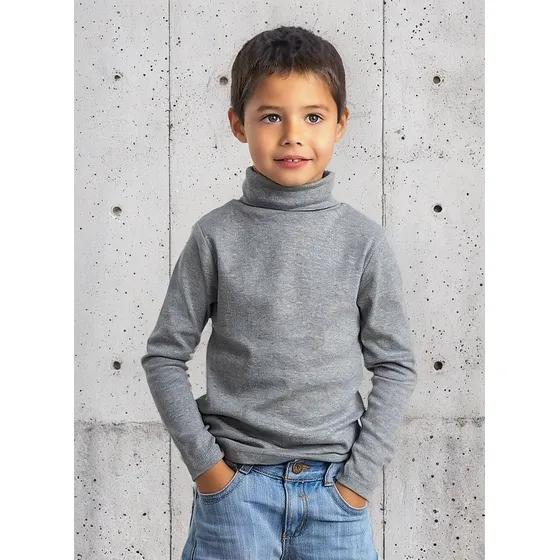 Beatle Niño Algodón Mota Talla 4 Color Gris Mt4440