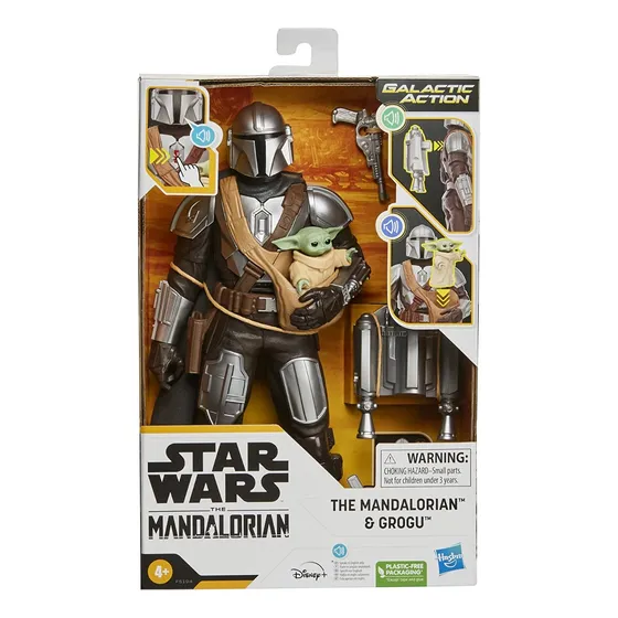 Mandalorian Y Grogu 29 Cm Con Sonidos Original Hasbro 