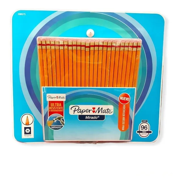 Lapiz Mirado Set De 96 Pzs Numero 2 Paper Mate Grafito