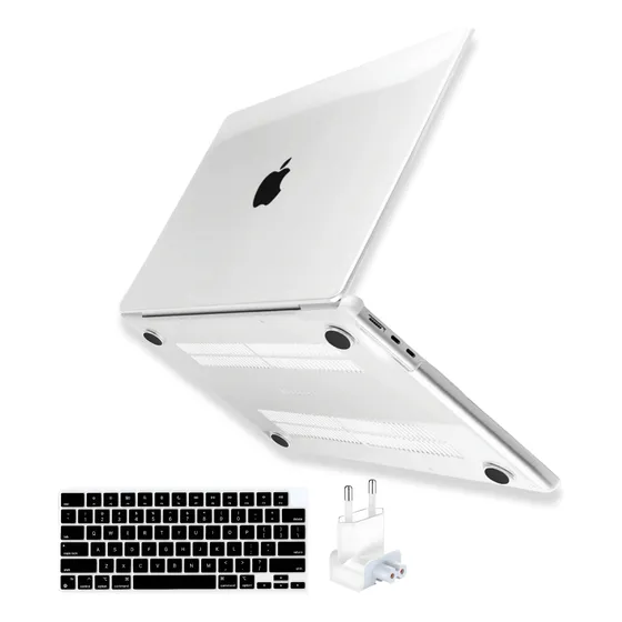 Capa P/ Macbook Air 13.6 M4 M3 M2 Capa Teclado+ Plug 2025