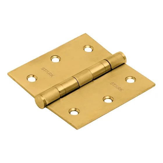 3 Bisagra Con Rodamientos De 3 X3 . 2 Mm Espesor. Bronce Pul