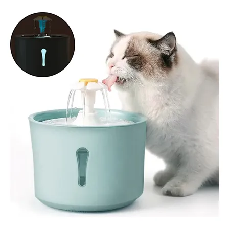 Fonte Bebedouro Gato Cães Pet 2.0l Com Filtro Cor Azul 220v Azul-turquesa