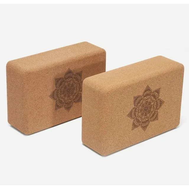 Pack X2 Unidades Ladrillos De Corcho Pro Mandala Yoga Bloque