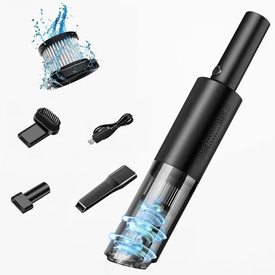 Aspiradora Portátil Medidas 36 X 6,5cm Recargable Usb 120 W