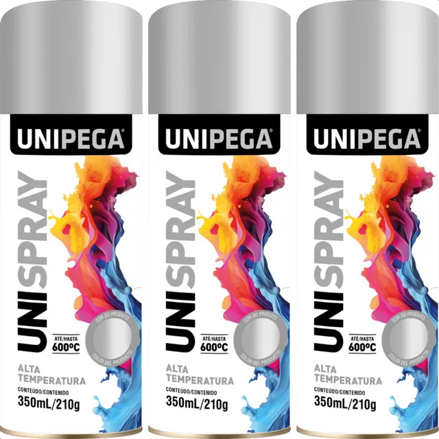 Kit 3 Tinta Alta Temperatura Automotiva 600ºc Peças Madeira