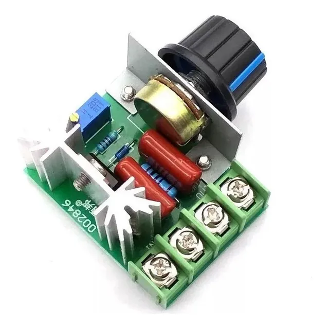 Dimmer Potenciometro Regulador Con Doble Capacitor 2000w Emn