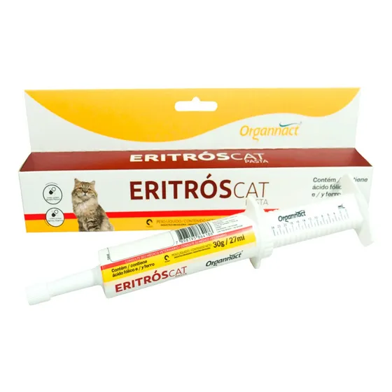 Eritrós Cat Pasta 30ml Vitamina Para Gatos Organnact
