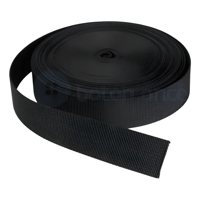 Cinta Mochilera Negra De 40mm Reforzada Por 10 Metros 