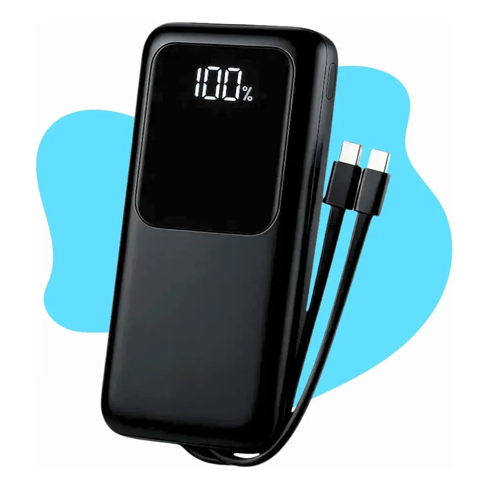 Carregador Portátil 20000 Turbo 22.5w Power Bank Premium Universal Rápido Voo Transporte Aéreo...