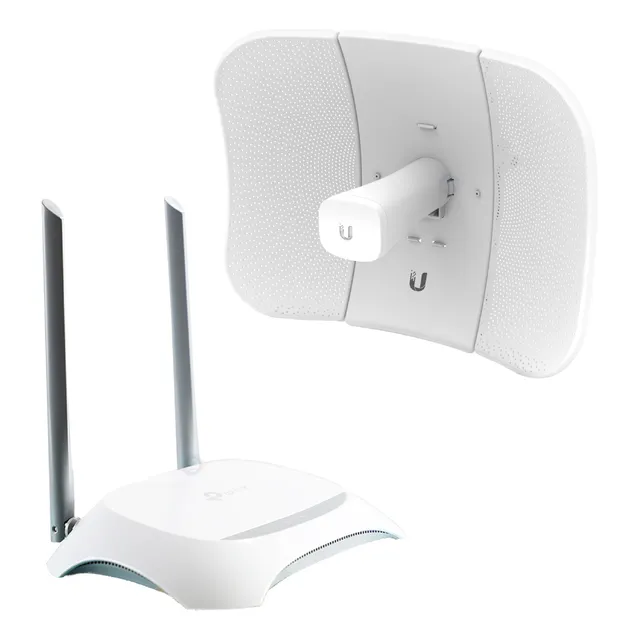 Kit Antena Litebeam Gen2 450 Mbps 5 Ghz Y Router 4 Puertos