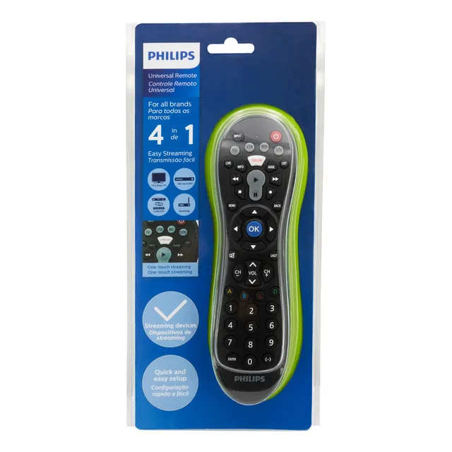 Control Remoto Universal Philips 4 Funciones