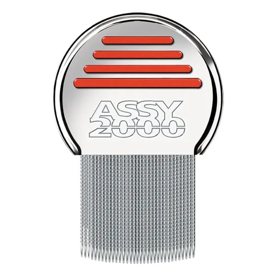 Assy Peine 2000 Para Piojos De Acero Dientes Microacanalados