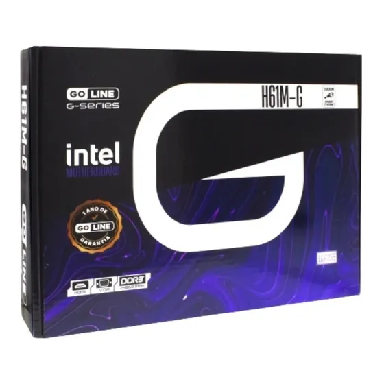 Placa Mae Mb 1155 Goline H61m G M2 Rede 1000 Mbps