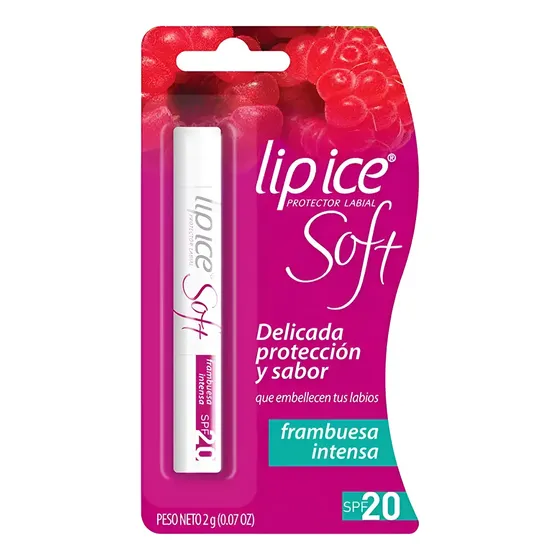 Lipice Protector Labial Soft Frambuesa Intensa Spf 20 2,0g | Cuotas sin interés