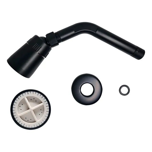 Kit Ducha Cabeza Regadera Brazo Tubo Chapetón Sencilla Pared
