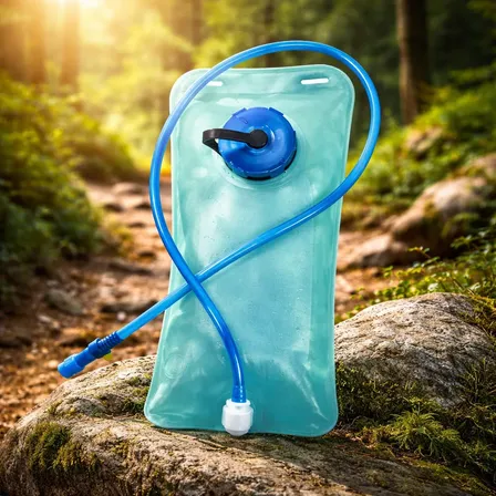 Refil Mochila Bolsa Ciclismo Hidratação Reservatório De Água Azul Liso