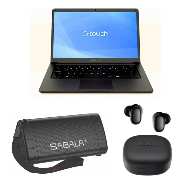 Laptop Q-touch Nqt14-01 + Sabala Dr-901 Y Redmi Buds 6 Play