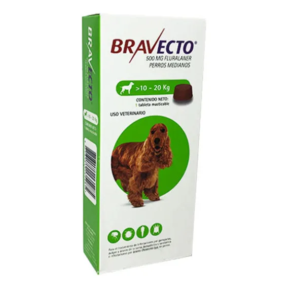 Bravecto 500mg. (10-20 Kg)