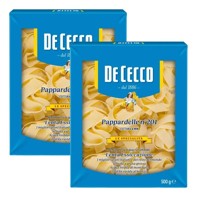 Fideos Pappardelle N°201 De Cecco 500 Gr. X2