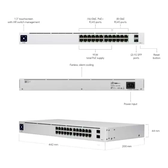 Switch Ubiquiti Unifi Usw-24-poe 24 Puertos Gigabit