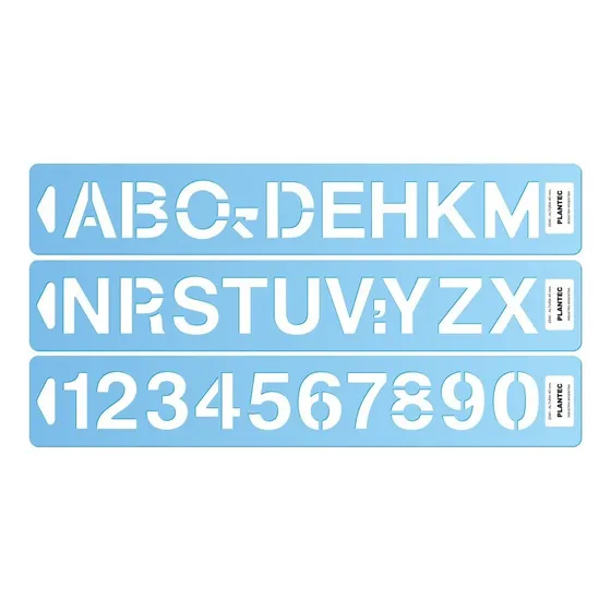 Letrografo Letras Y Números Plantec 100mm(2299)