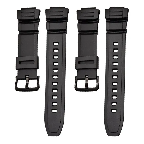 2 Correas Compatible Con Casio Ws220 Ws220 W-s220c W-s220d