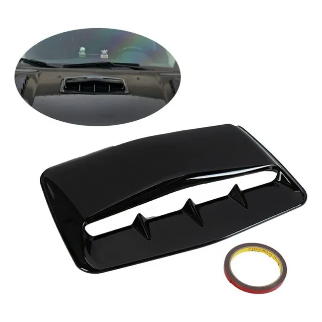 Toma De Aire Para Capot Auto Tuning Universal Negro Grande