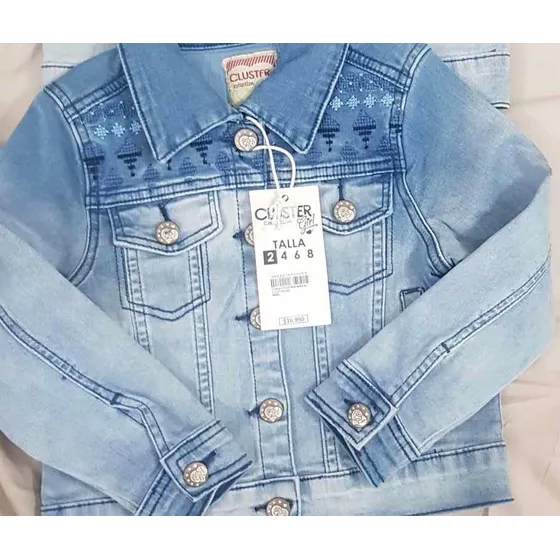 Camperas De Jean Niñas, Con Lycra