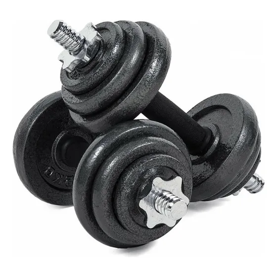Kit Mancuernas Pesas 30 Kg Juego De Mancuernas 60 Libras Color Negro