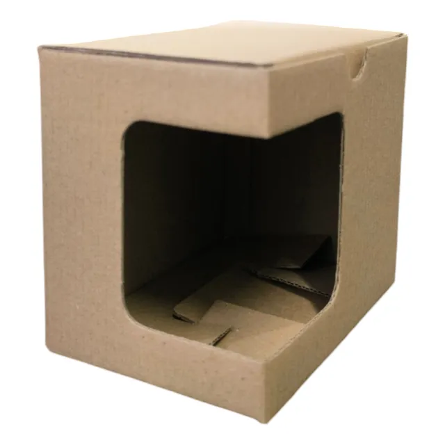 50 Cajas De Cartón Microcorrugado Para Empacar Pocillo Mug
