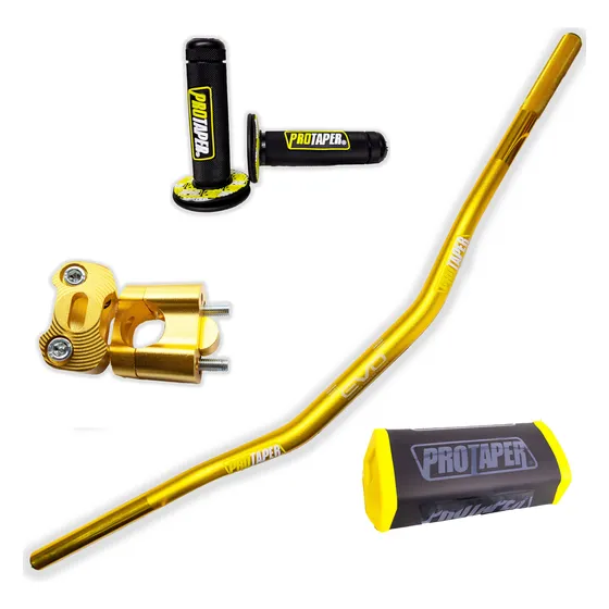 Kit Manubrio Anclajes Elevadores Manoplas Pro Taper Evo